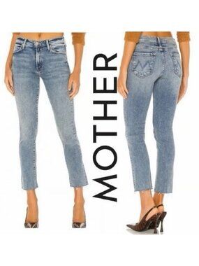 MOTHER DENIM THE RASCAL ANKLE FRAY JEANS BONFIRE LIGHTING sz 27
